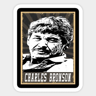 80s Style Charles Bronson Sticker